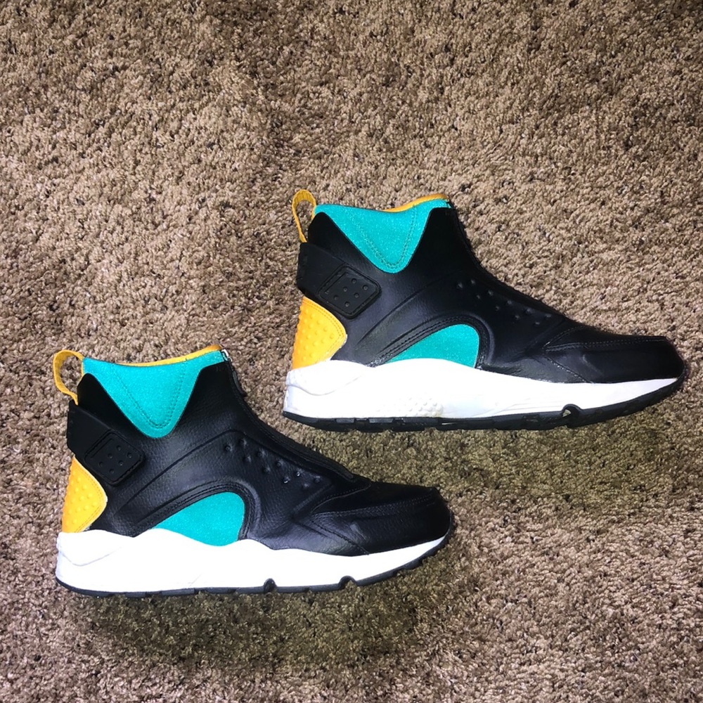 Nike Women Air Huarache Run Mid Black US8